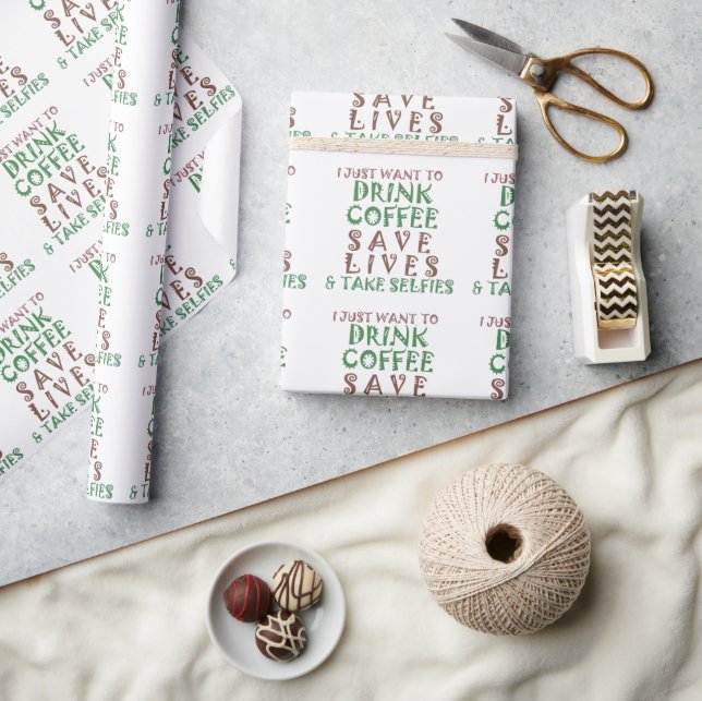 Sip, Snap, Save: Coffee Enthusiast's Collection Wrapping Paper (Crafts)