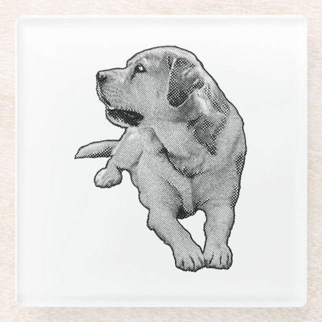Sip Time, Little Spark Glass Coaster (Front)