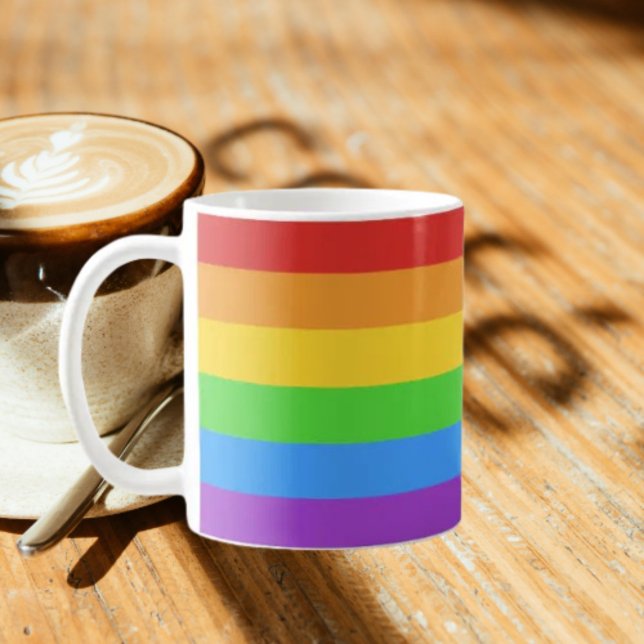 Sip with Pride: Rainbow Flag Coffee Mug (Creator Uploaded)