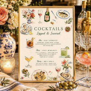 Sipped & Savoured Coastal Supper Club Poster