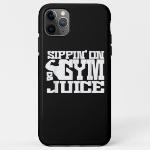 Sippin On Gym- Juice - Mens Workout Shirts Funny Case-Mate iPhone Case
