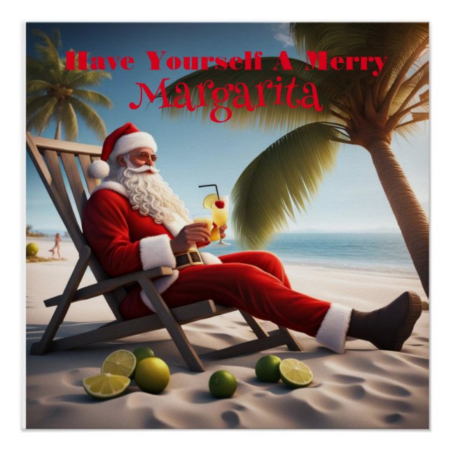 Sippin' Santa Poster (Front)