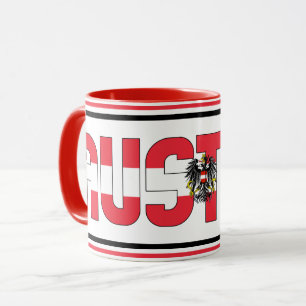 Sippin' with Austria Patriotic Coffee Mug