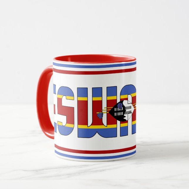Sippin' with Eswatini Patriotic Coffee Mug (Front Left)