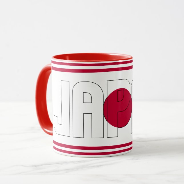 "Sippin' with Japan" Patriotic Coffee Mug (Front Left)