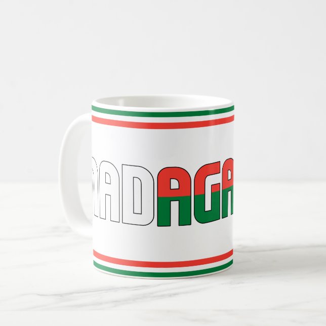 Sippin' with Madagascar Patriotic Coffee Mug (Front Left)