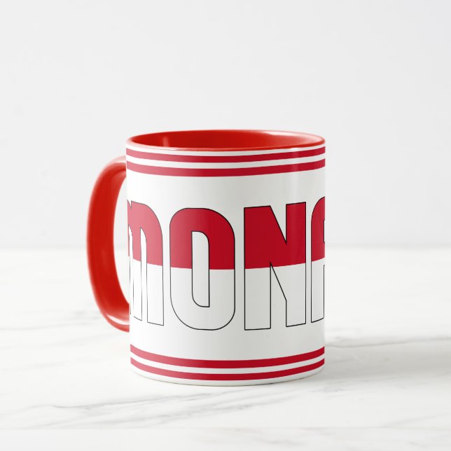 "Sippin' with Monaco" Patriotic Coffee Mug (Front Left)