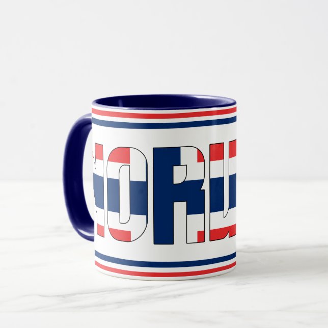 Sippin' with Norway Patriotic Coffee Mug (Front Left)