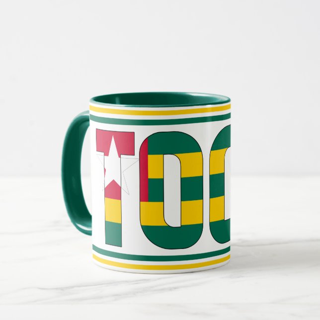 Sippin' with Togo Patriotic Coffee Mug (Front Left)