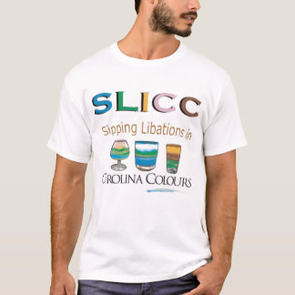 Sipping Libations in Carolina Colours T-Shirt
