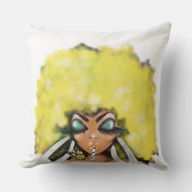 Sipping Outdoor Pillow (Front)