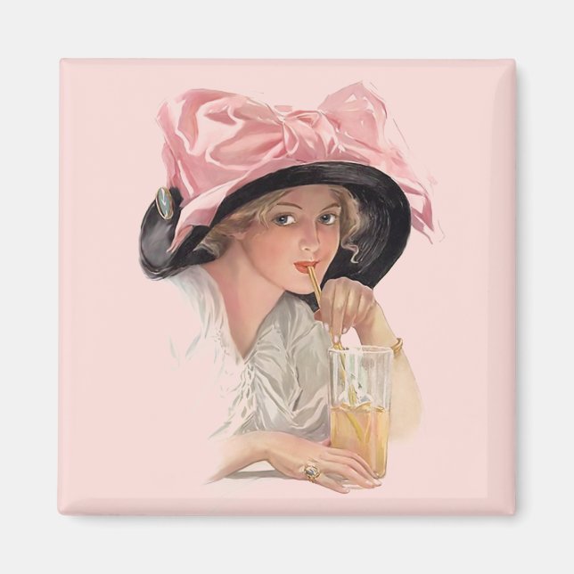 Sipping Soda Magnet (Front)