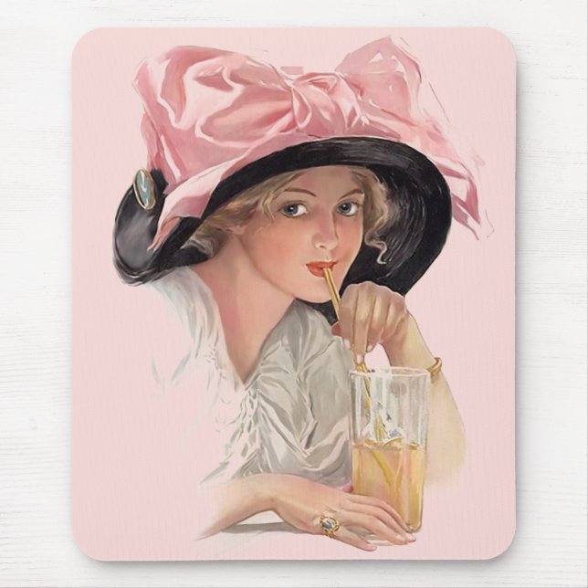 Sipping Soda Mouse Pad (Front)