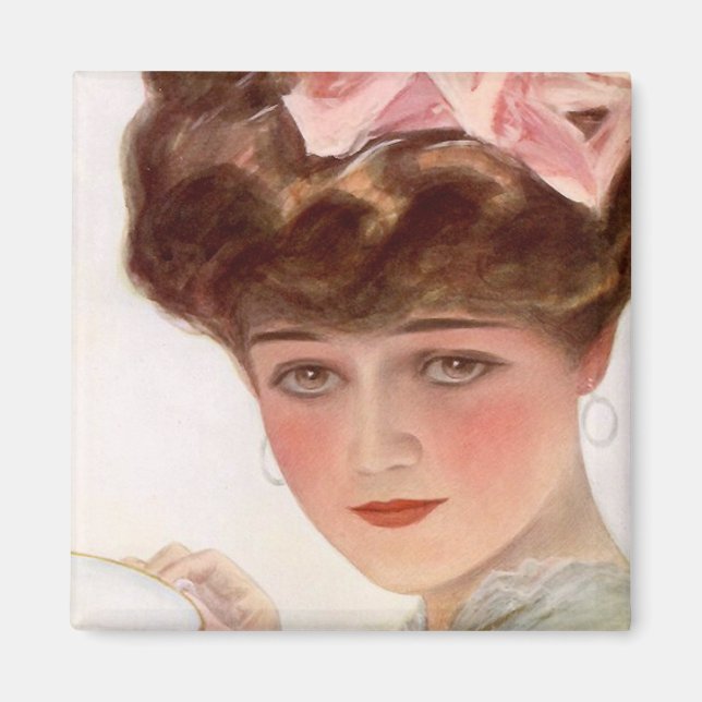 Sipping Tea Magnet (Front)