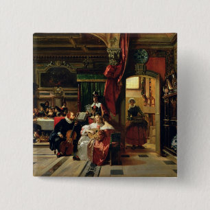 Sir Anthony van Dyck in London, 1837 15 Cm Square Badge