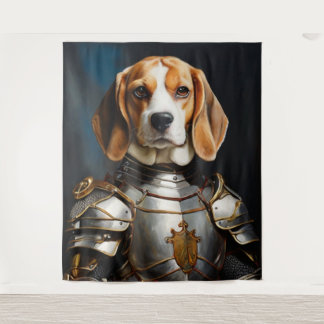 Sir Beagle Throw Pillow Tapestry