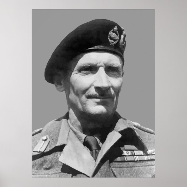 Sir Bernard Law Montgomery Poster (Front)