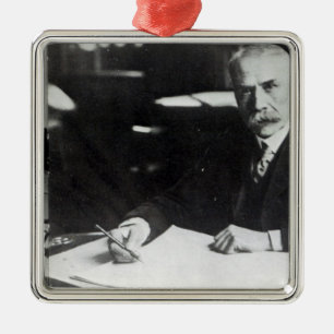 Sir Edward Elgar work on one  orchestral scores Metal Tree Decoration