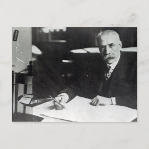 Sir Edward Elgar work on one orchestral scores Postcard