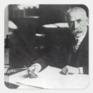 Sir Edward Elgar work on one  orchestral scores Square Sticker