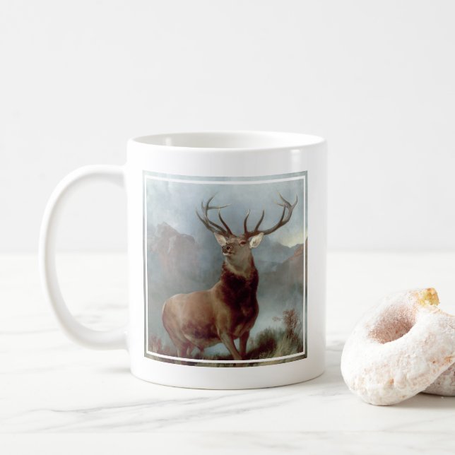 Sir Edwin Landseer | Monarch of the Glen, 1851 Coffee Mug (With Donut)