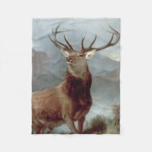 Sir Edwin Landseer   Monarch of the Glen, 1851 Fleece Blanket
