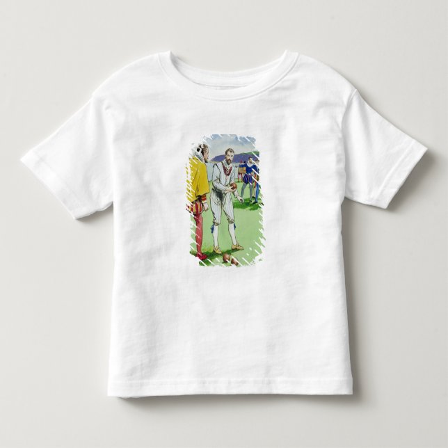 Sir Francis Drake (1540/3-96) playing bowls, from Toddler T-Shirt (Front)