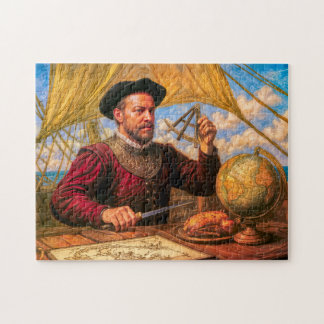 Sir Francis Drake Maritime Portrait Jigsaw Puzzle