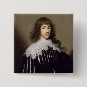 Sir Francis Godolphin, 1633 (oil on canvas) 15 Cm Square Badge