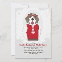 Sir Frederick Dog Invitation