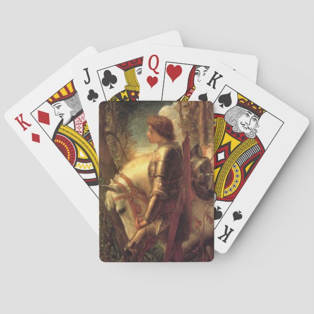 Sir Galahad (by George Frederick Watts) Playing Cards (Back)