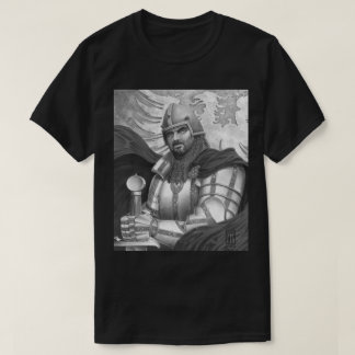 Sir Gawain in Black and White T-Shirt