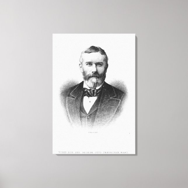 Sir George Otto Trevelyan Canvas Print (Front)