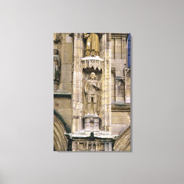 Sir Henry 'Hotspur Percy, on the west facade Canvas Print (Front)