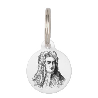 Sir Isaac Newton Famous Scientist math physics Pet Tag