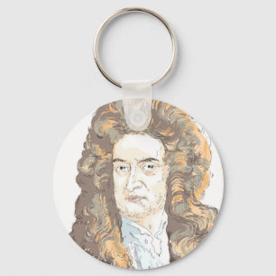 Sir Isaac Newton Key Ring