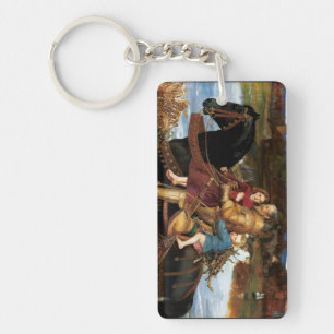 Sir Isumbras at the Ford c. 1857 by John Millais Key Ring
