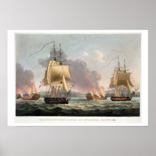 Sir J. T. Duckworth's Action off St. Domingo, Febr Poster