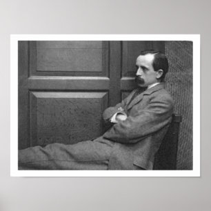 Sir James Matthew Barrie (1860-1937) (b/w photo) Poster