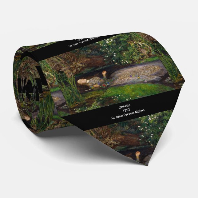Sir John Everett Millais, “ Ophelia ” Tie (Rolled)