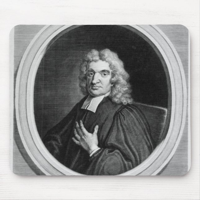 Sir John Flamsteed, engraved by George Vertue Mouse Pad (Front)