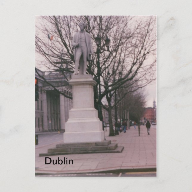 Sir John Grey Monument, O'Connell St., Dublin, Ire Postcard (Front)
