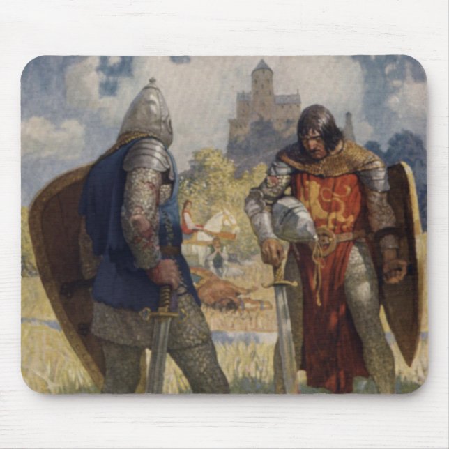 Sir Launcelot du Lake, Knight of the Round Table Mouse Pad (Front)
