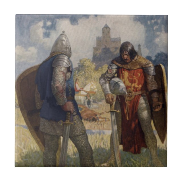 Sir Launcelot du Lake, Knight of the Round Table Tile (Front)