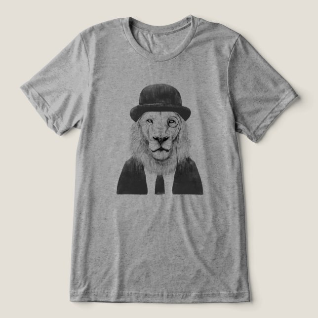 Sir lion Tri-Blend shirt (Design Front)