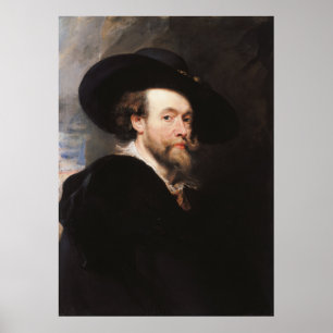 Sir Peter Paul Rubens Portrait of the Artist Poster