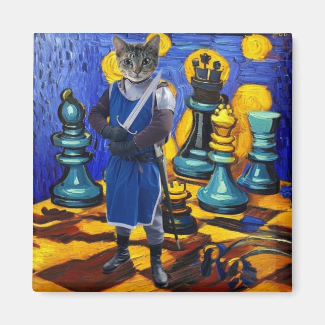 Sir Purrheris Magnet (Front)