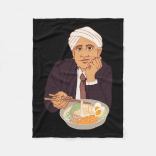 Sir Raman Ramens Sticker Fleece Blanket