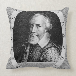 Sir Richard Grenville (c.1541-91), from 'Newe Welt Cushion
