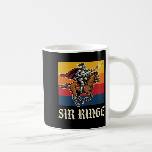 Sir Ringe Knight Nurse Funny Pun Syringe Coffee Mug (Right)